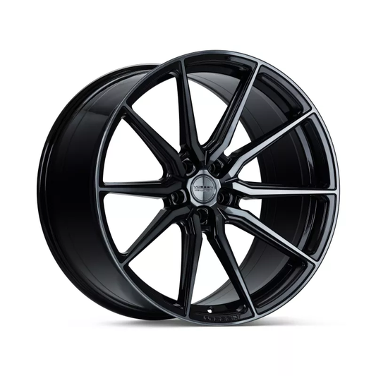 VOSSEN HF3 FLAT FACE DOUBLE TINTED GLOSS BLACK IN 22 ZOLL