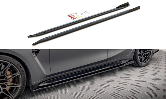 Seitenschweller Ansatz Cup Leisten V.2 für BMW M3 G80 Carbon Look