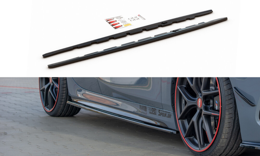 Seitenschweller Ansatz Cup Leisten V.1 für BMW 1er F40 M-Paket/ M135i Carbon Look