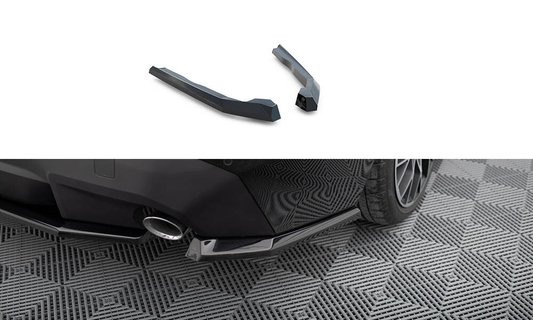 Heck Ansatz Flaps Diffusor V.1 für BMW 2 Coupe G42 schwarz Hochglanz