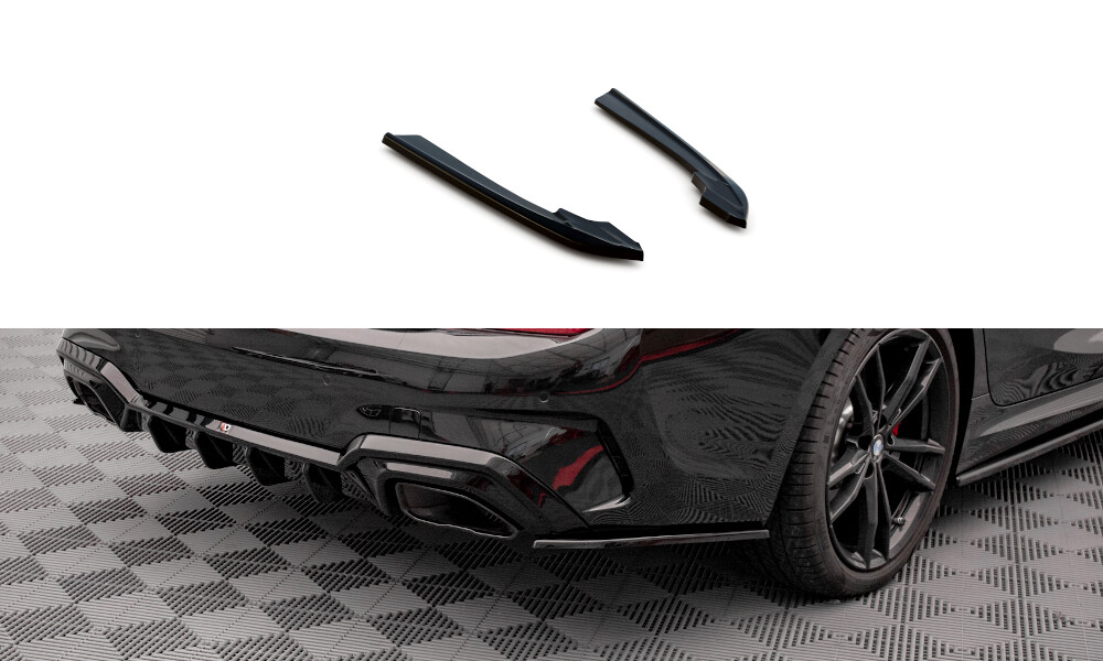 Heck Ansatz Flaps Diffusor V.3 für BMW 3er M-Paket G20 / G21 Carbon Look