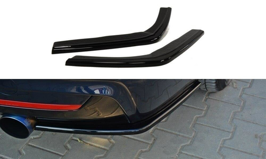 Heck Ansatz Flaps Diffusor für BMW 4er F32 M Paket Carbon Look