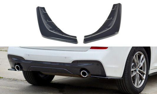 Heck Ansatz Flaps Diffusor für BMW X3 G01 M Paket Carbon Look