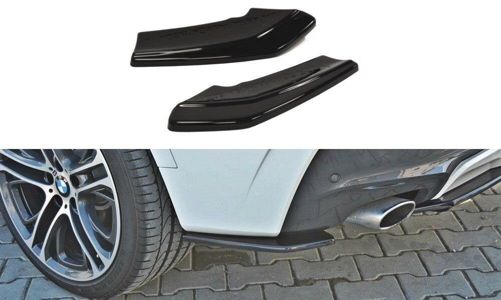 Heck Ansatz Flaps Diffusor für BMW X4 M Paket Carbon Look