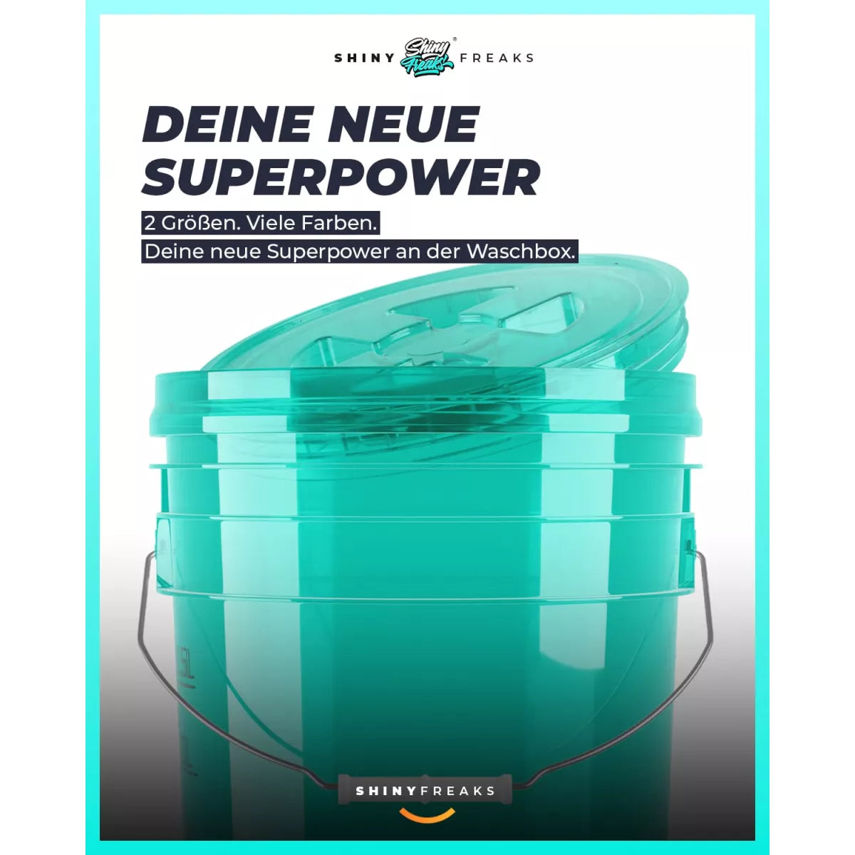 chemicalworkz Performance Buckets Wascheimer 5GAL Türkis Transparent