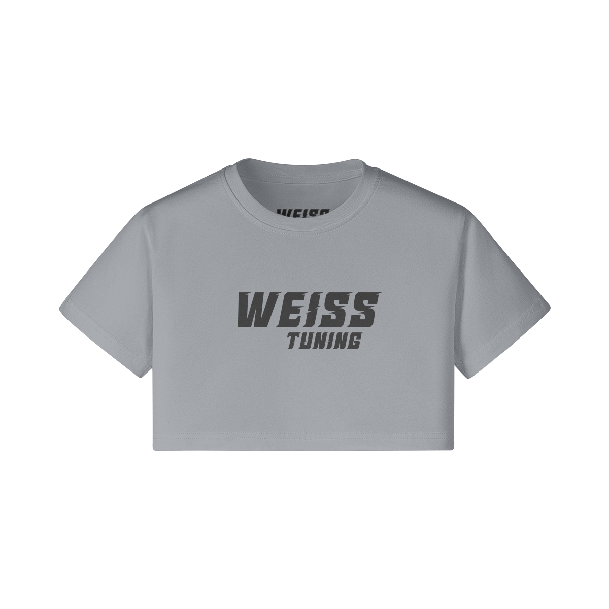 WEISS TUNING CROP TOP SCHWARZ