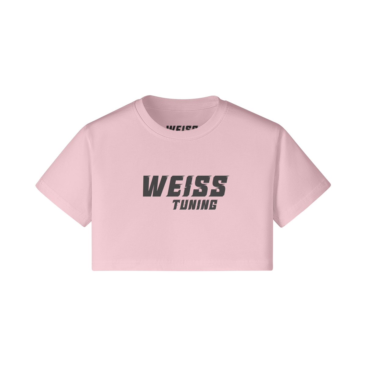 WEISS TUNING CROP TOP SCHWARZ