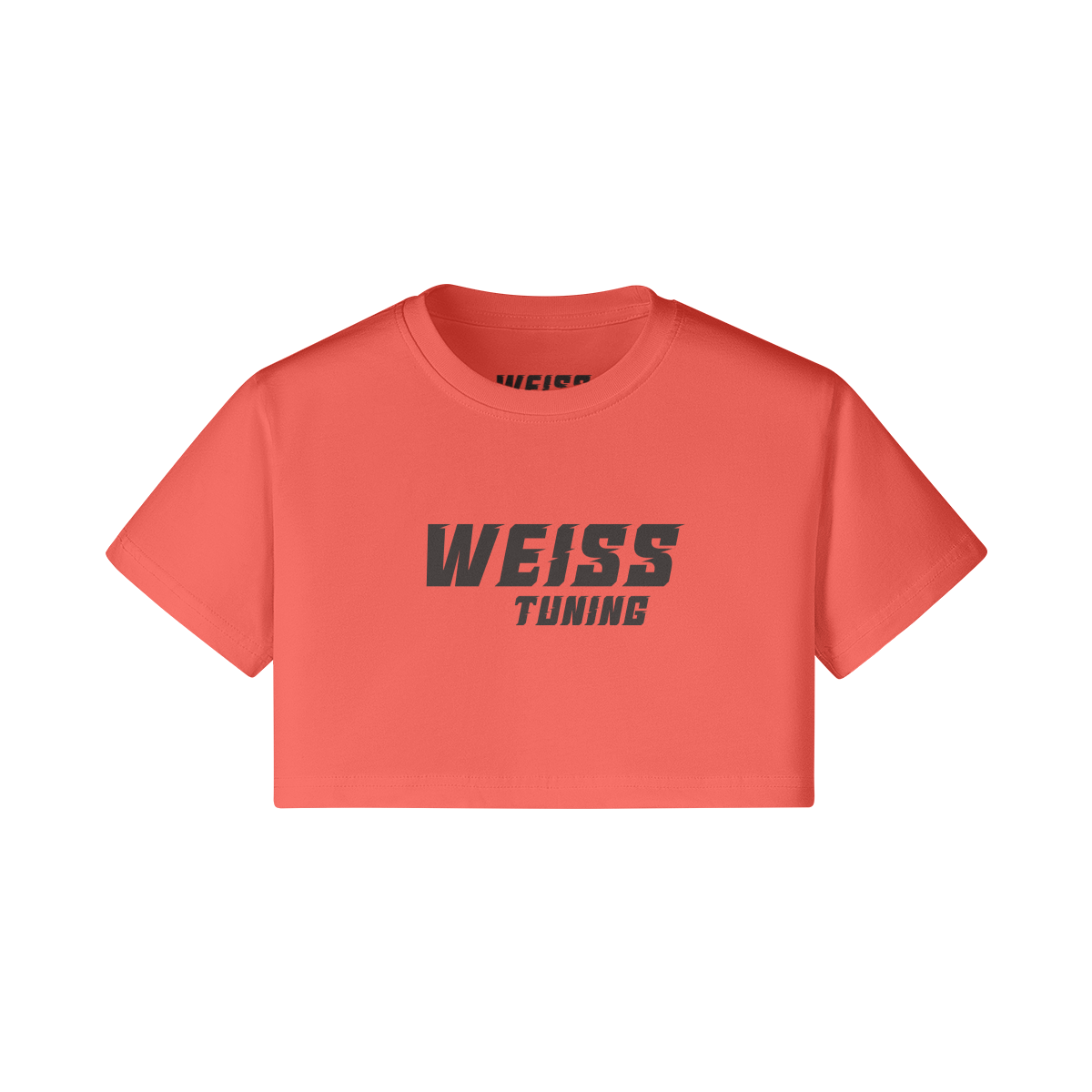 WEISS TUNING CROP TOP SCHWARZ