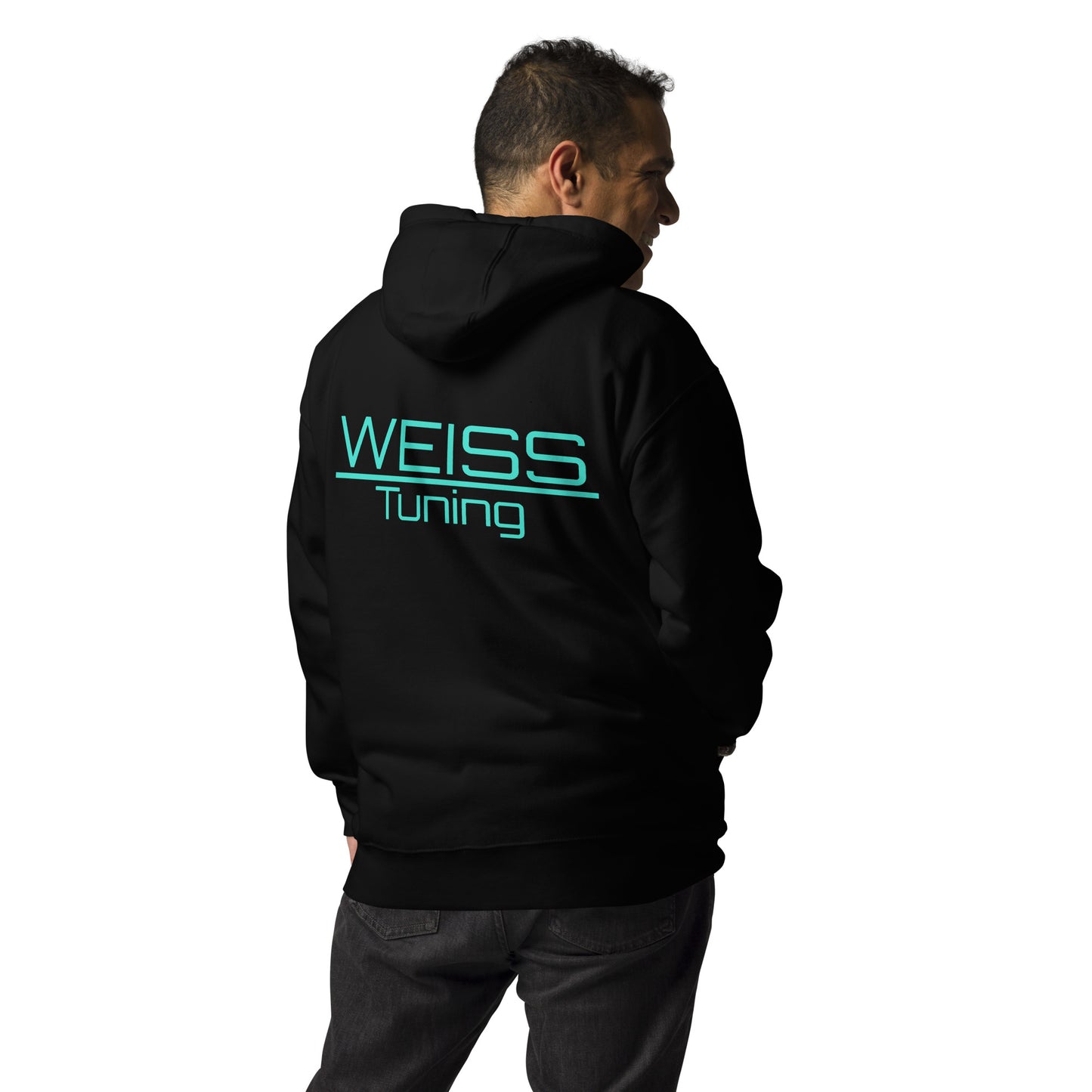 Weiss Tuning Hoodie TÜRKIS