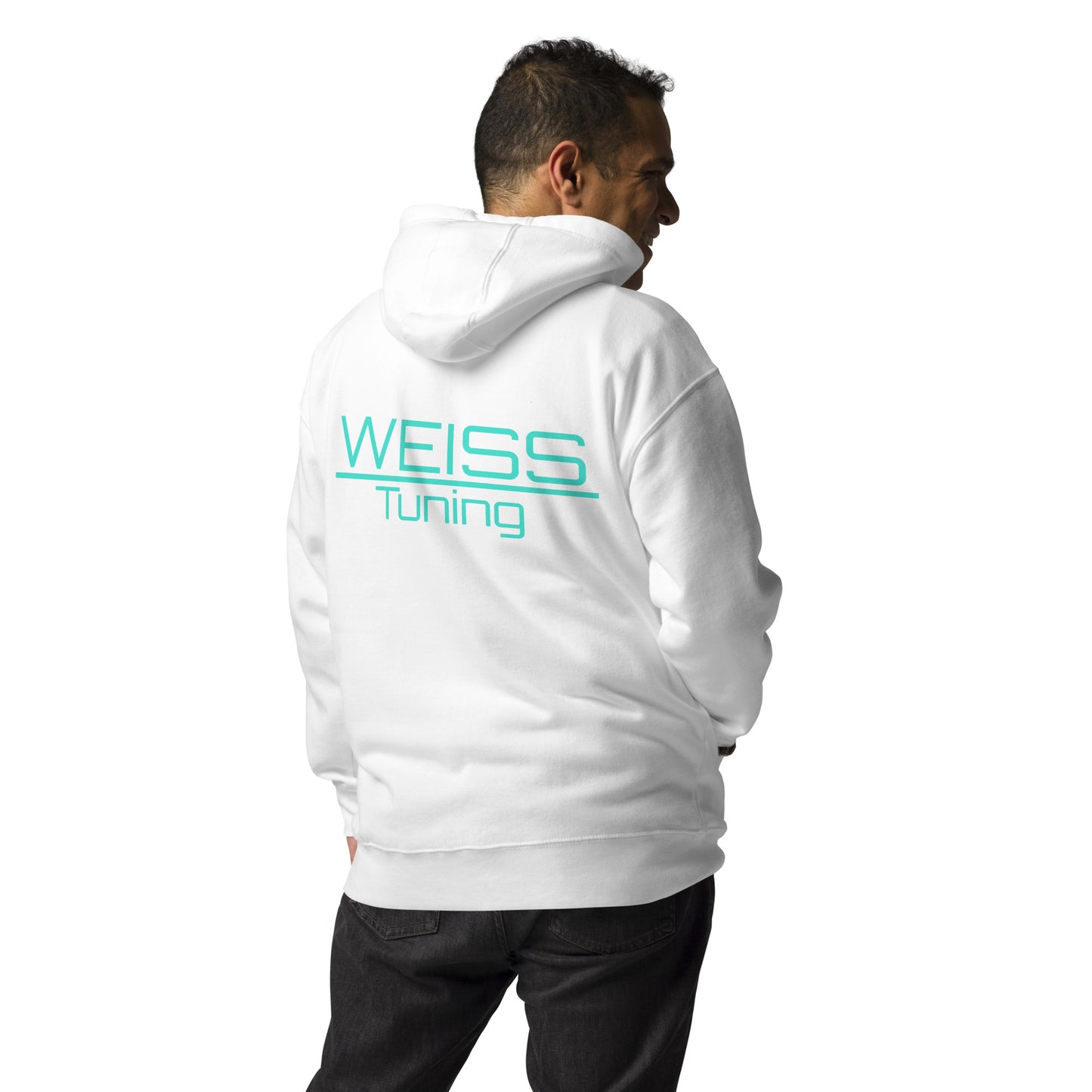 Weiss Tuning Hoodie TÜRKIS