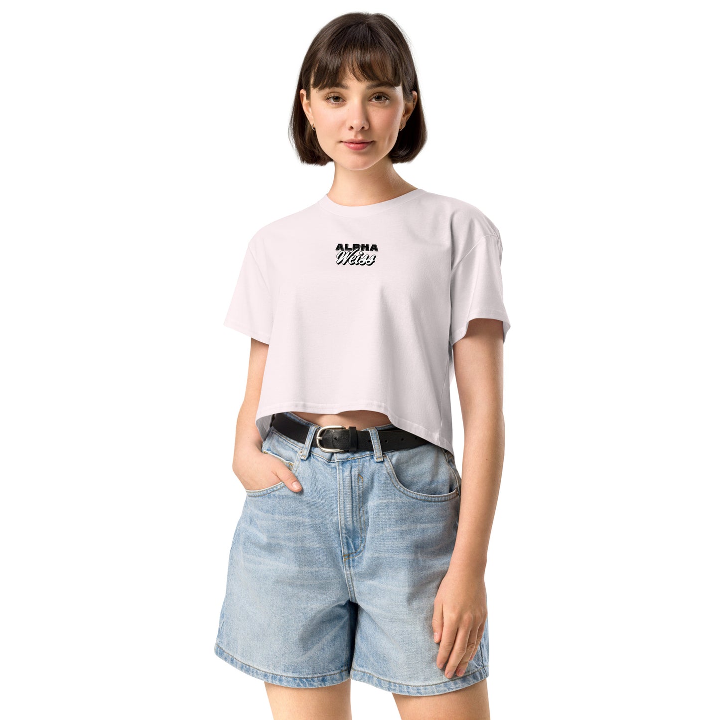 Alpha Weiss Basic-Crop-Top